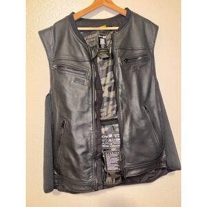 Alpinestars Tech-Air 3 Leather Vest Air System Black 2XL